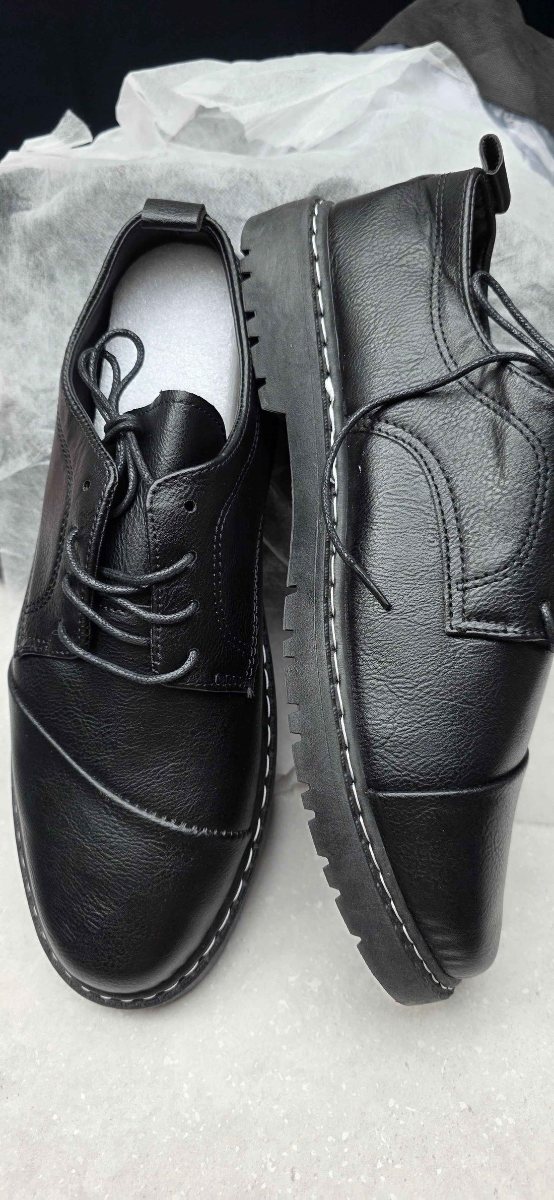 Mens Oxfords Leather Lace-ups Formal Business Dress Fashion Brogues Classic Derb
