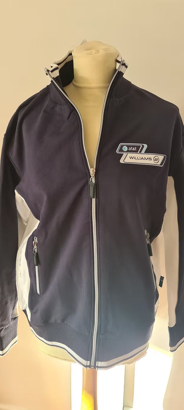 WILLIAMS F1 WOMENS TEAM FULL ZIP SWEATER / JACKET RRP £120 (Small 10-12)