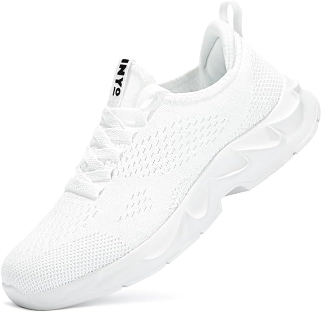 INYO Men’s Running Trainers – Lightweight Slip-On Mesh Athletic Shoes – Breathable Sneakers for Walking