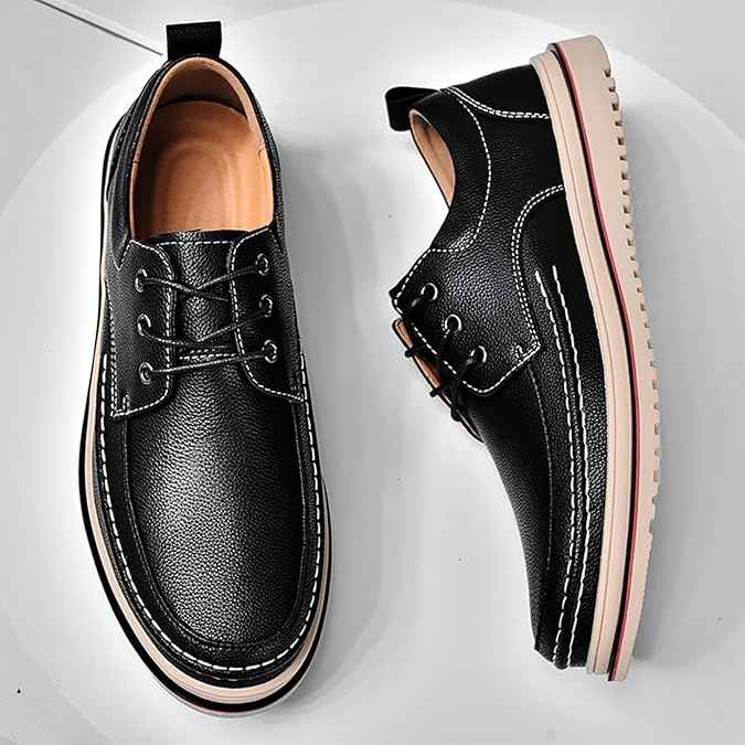 Lace Up Shoes Mens Formal Dress Business Classic Casual Derby Shoes Comfortable Lightweight Non-Slip Leather Oxford