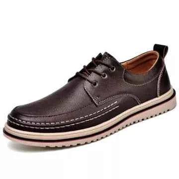 Lace Up Shoes Mens Formal Dress Business Classic Casual Derby Shoes Comfortable Lightweight Non-Slip Leather Oxford