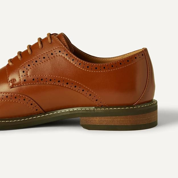 Mens Wingtip Derby Dress Shoes