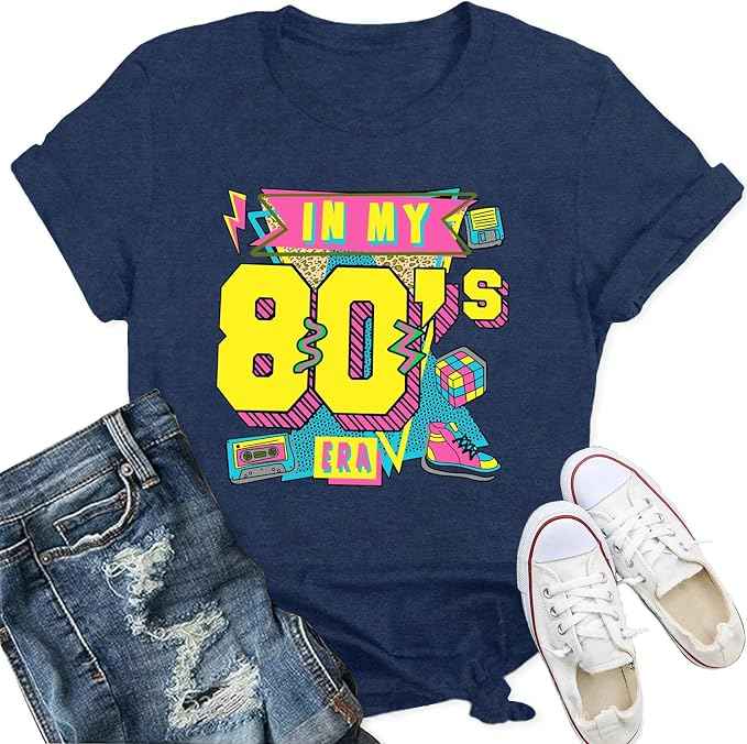 80s T Shirts Women Retro Vintage 80s&