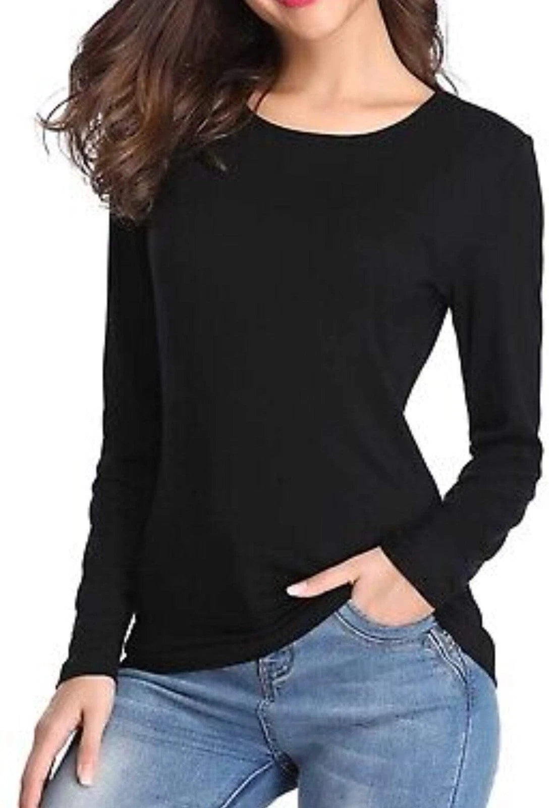 Quality T-shirt long sleeve, ladies