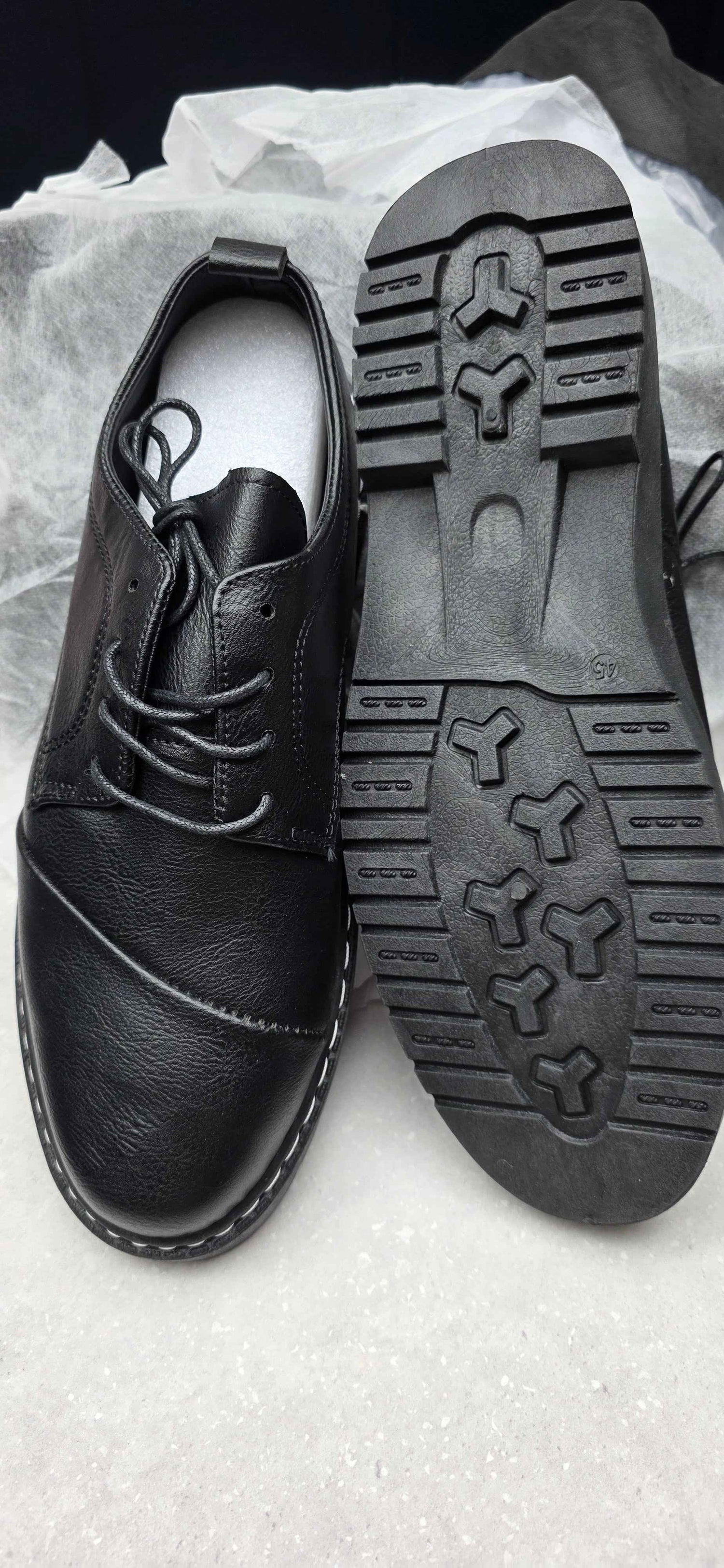 Mens Oxfords Leather Lace-ups Formal Business Dress Fashion Brogues Classic Derb