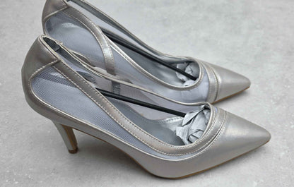 Womens Transparent Heels Stiletto High Heels Pointed Cap Toe Court Shoes Slip-on Pumps Clear Dress Shoes 4 Inch Patent Leather