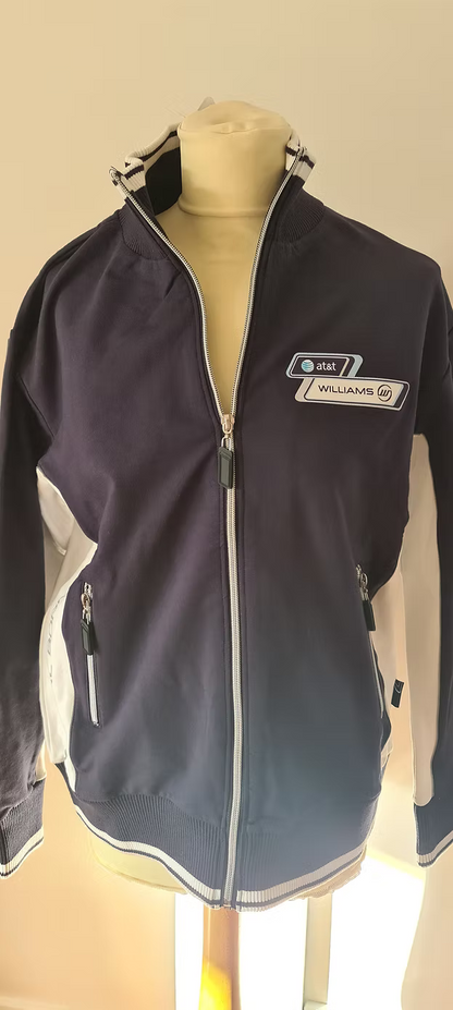 WILLIAMS F1 WOMENS TEAM FULL ZIP SWEATER / JACKET RRP £120 (Small 10-12)