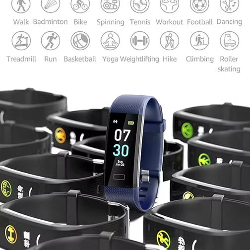 Activity Tracker Fitness Trackers Smart Watch with Body Temperature Heart Rate B