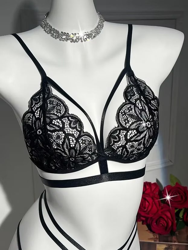 Floral Lace Lingerie Set