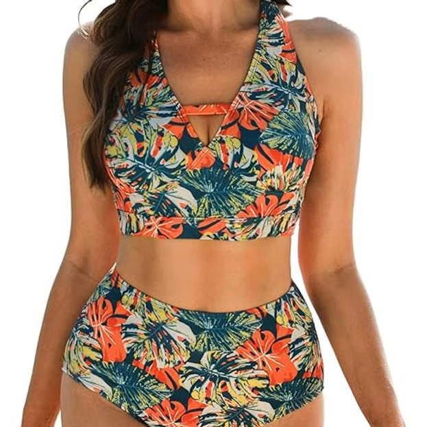 JASAMBAC Bikini Sets for Women 2 Piece Flattering Swimsuit