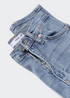 MNG Mid Waist Slim Comfort Cropped Jeans, Size 8
