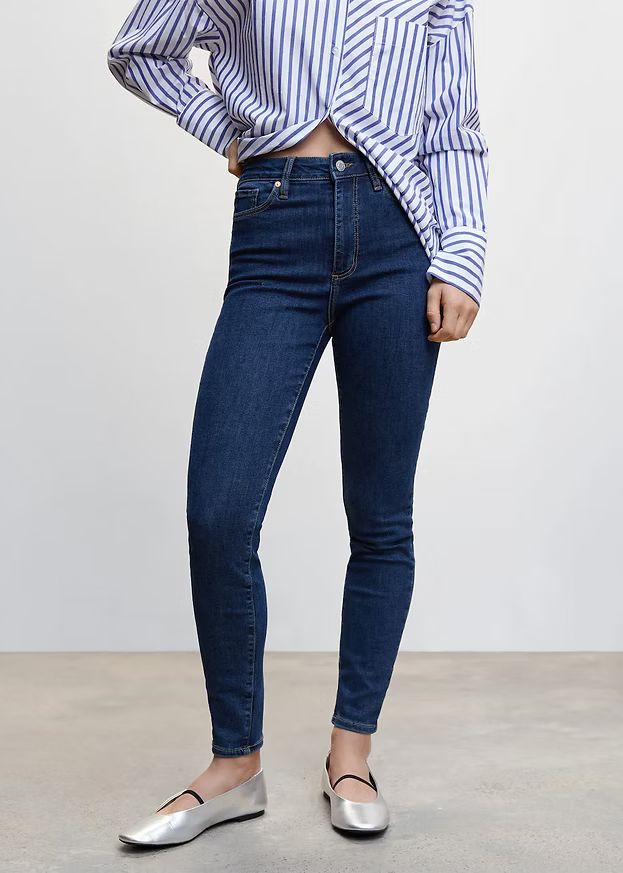 High-rise skinny jeans