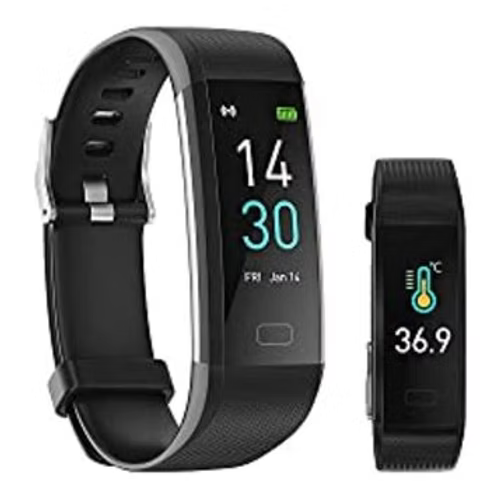 Activity Tracker Fitness Trackers Smart Watch with Body Temperature Heart Rate B
