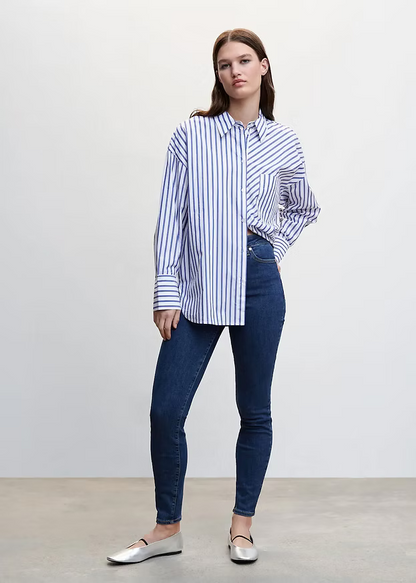 High-rise skinny jeans