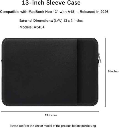 Laptop Sleeve Case for 2026 MacBook Neo 13 Inches