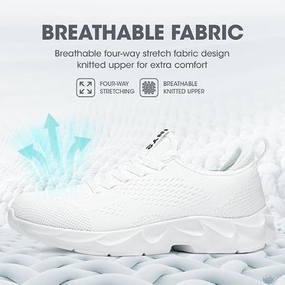 INYO Men’s Running Trainers – Lightweight Slip-On Mesh Athletic Shoes – Breathable Sneakers for Walking