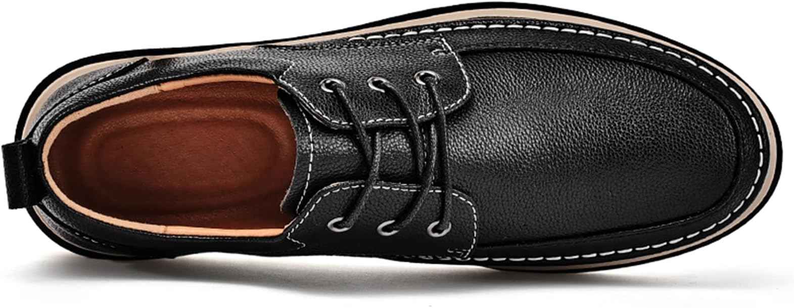 Lace Up Shoes Mens Formal Dress Business Classic Casual Derby Shoes Comfortable Lightweight Non-Slip Leather Oxford