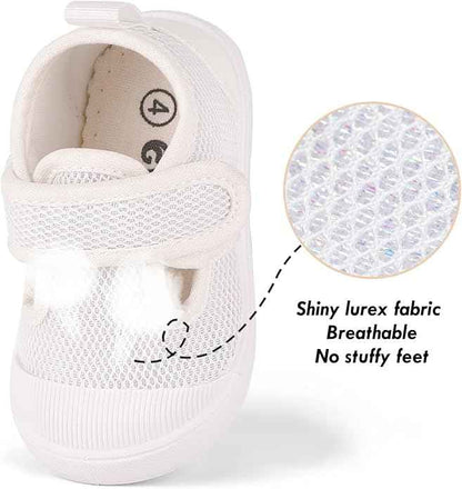 0-3 Years Baby Girls First Walking Shoes Toddler Shoes Girls Sneakers Infant Trainers Breathable and Flexible