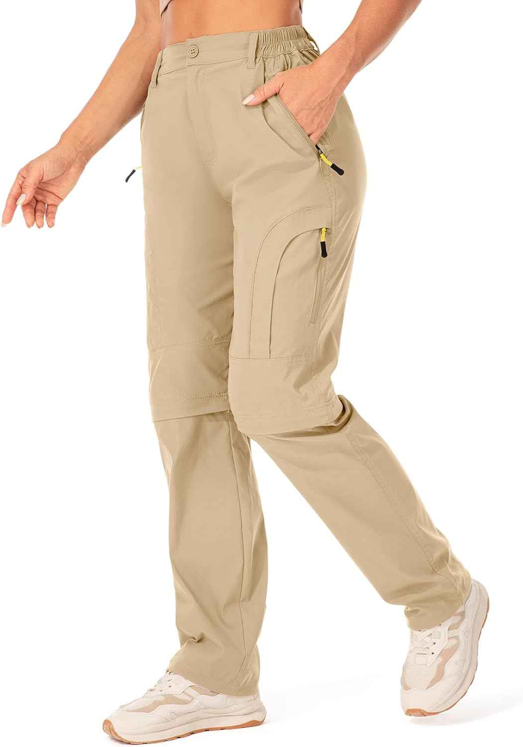 Jessie Kidden Walking Trousers Women Cargo Pants Waterproof Summer Lightweight Quick Dry Convertible Stretch Outdoor Casual UPF 50 Running Cycling Zip Off
