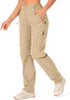 Jessie Kidden Walking Trousers Women Cargo Pants Waterproof Summer Lightweight Quick Dry Convertible Stretch Outdoor Casual UPF 50 Running Cycling Zip Off