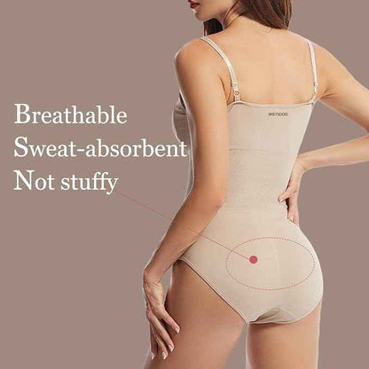 Wieysdoo Women Shapewear Bodysuit Controls Tummy Waist Body-Shaper