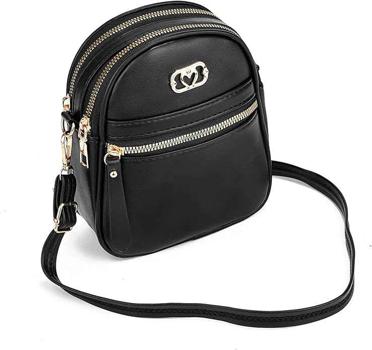 FULEI Small Crossbody Bags for Women Lightweight Cell Phone Bag Mini Handbag with Adjustable Shoulder Strap &amp; Zip Pockets | Small