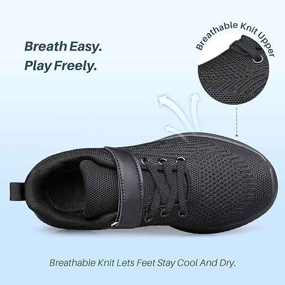 Kids Trainers Boys Girls School Shoes Breathable Child Sneaker Lightweight Running Trainers (Size 10)