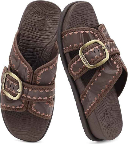Womens Slide Sandals with Arch Support 2026 Ladies Woman Orthopedic Slides Comfortable Slip On Fashion Sandal