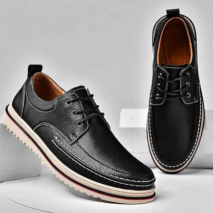 Lace Up Shoes Mens Formal Dress Business Classic Casual Derby Shoes Comfortable Lightweight Non-Slip Leather Oxford Shoes