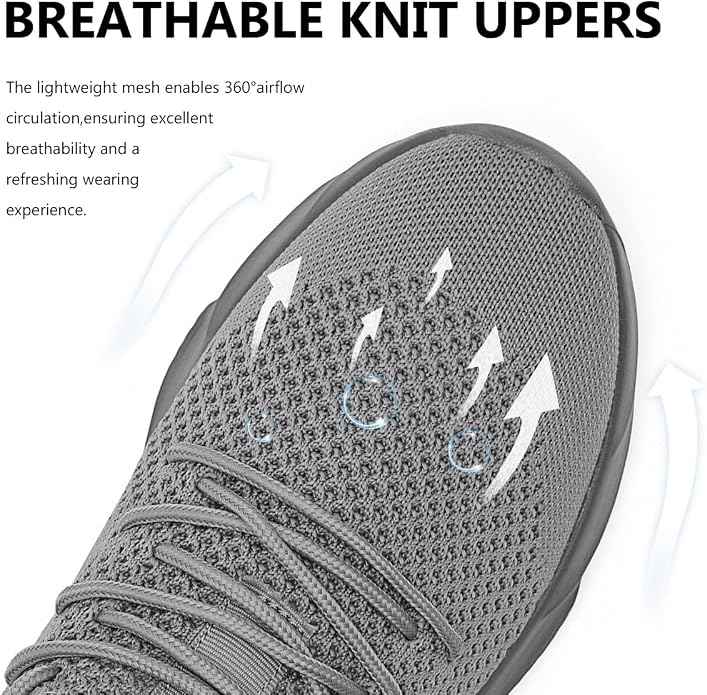 Women Running Shoes Trainers Breathable Walking Sneakers Non Slip Tennis Comfortable Lightweight Shoes Athletic Jogging Sneakers for Ladies
