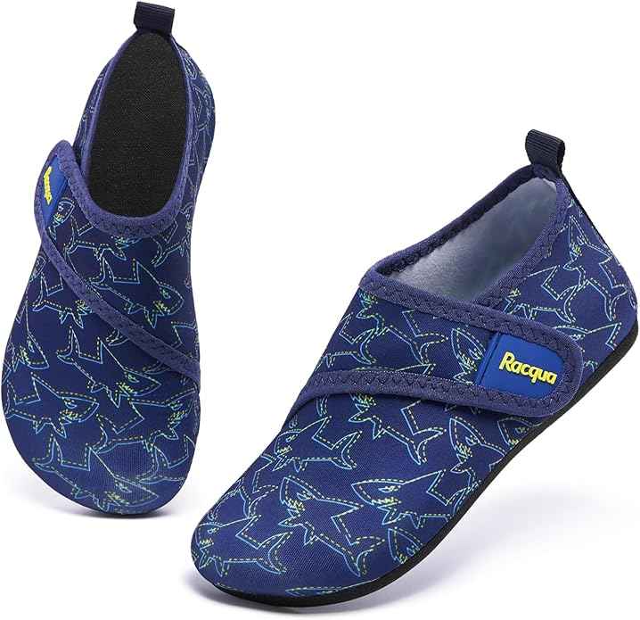 Racqua Toddler Kids Water Shoes Lightweight Swim Shoes Quick Dry Aqua Shoes Beach Pool for Boys Girls