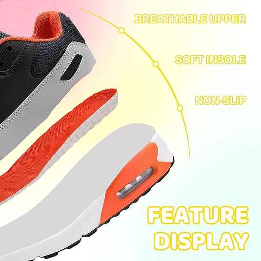 Boys Fashion Trainers Running Shoes Kids Girls Sneaker Athletic Casual Sports Walking Comfortable Lightweight CHILD SIZE 11