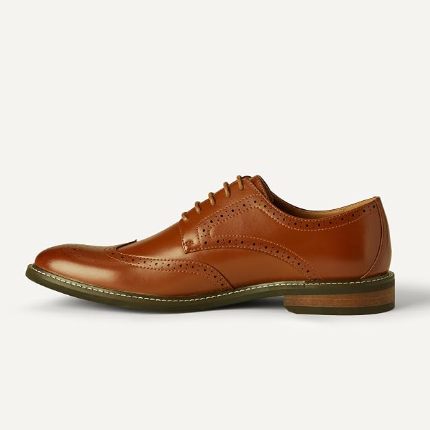 Mens Wingtip Derby Dress Shoes
