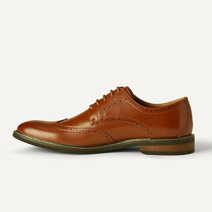 Mens Wingtip Derby Dress Shoes