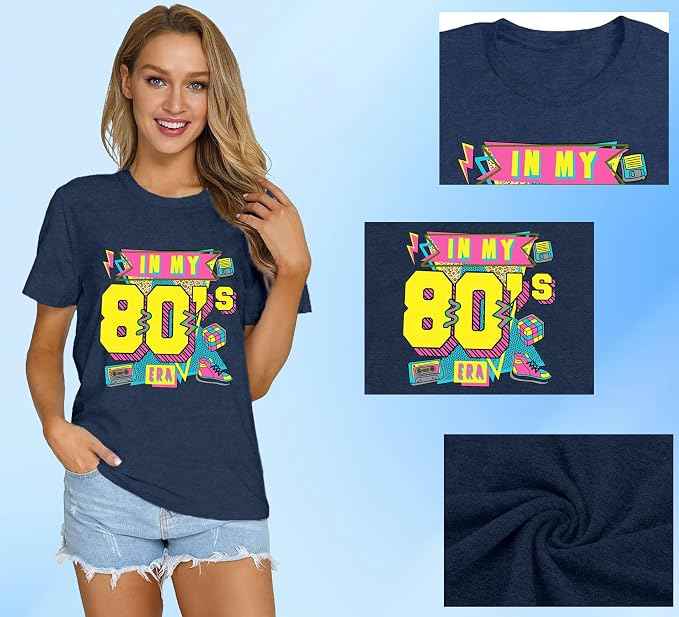 80s T Shirts Women Retro Vintage 80s&