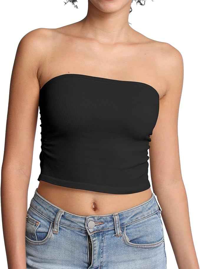 Tube Top, Versatile Crop Summer Basic Top