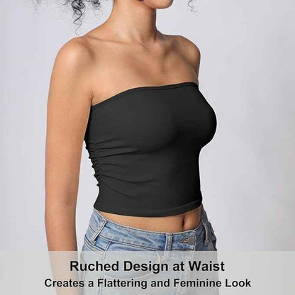 Tube Top, Versatile Crop Summer Basic Top