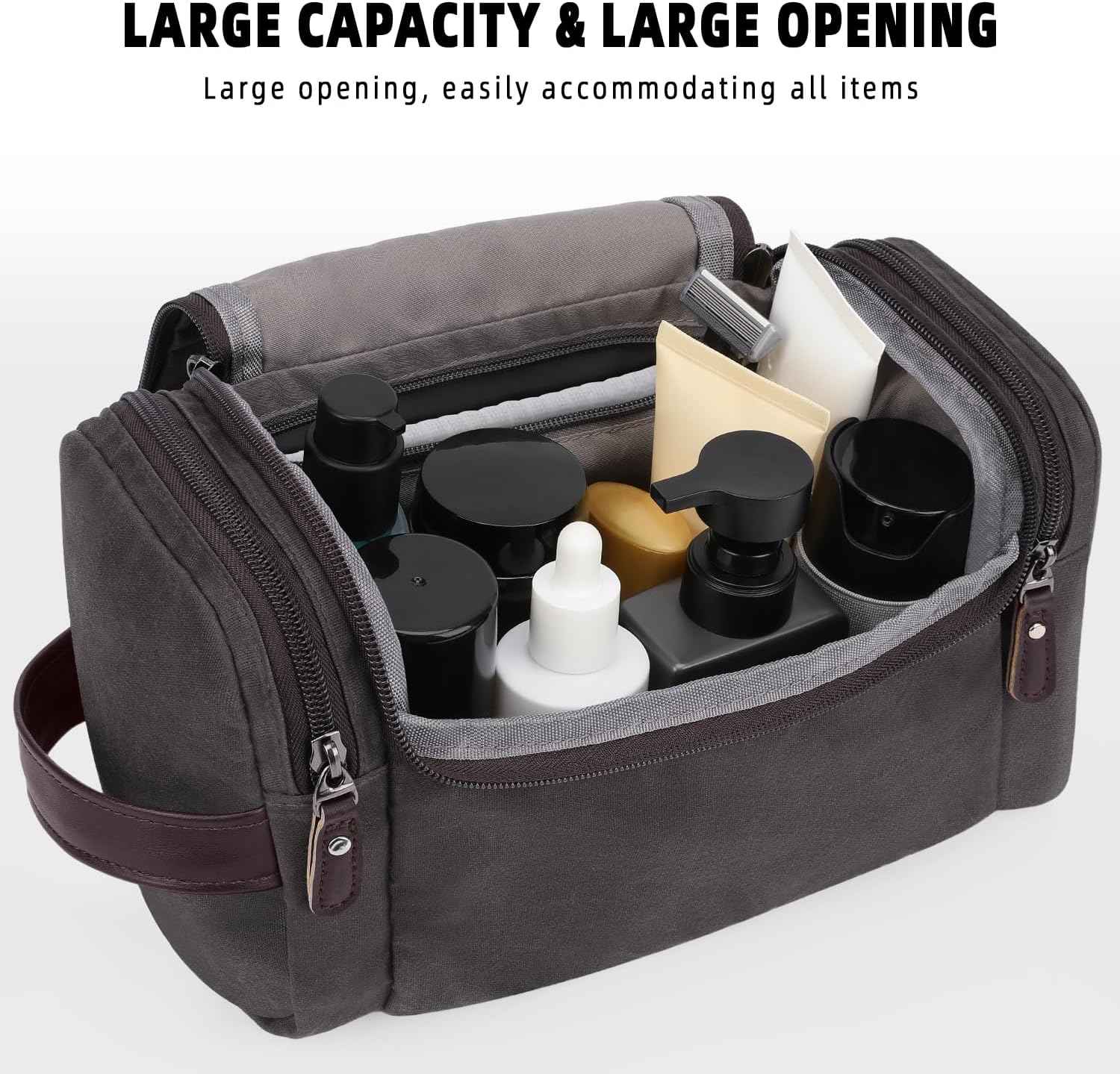 ZOMFELT Travel Toiletry Bag for Men