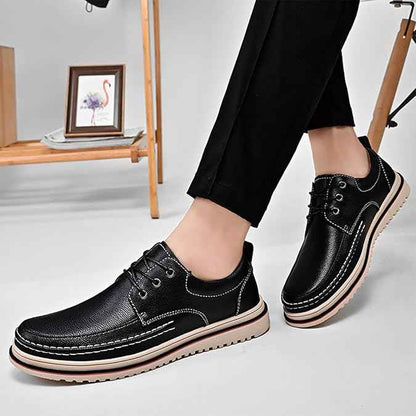 Lace Up Shoes Mens Formal Dress Business Classic Casual Derby Shoes Comfortable Lightweight Non-Slip Leather Oxford