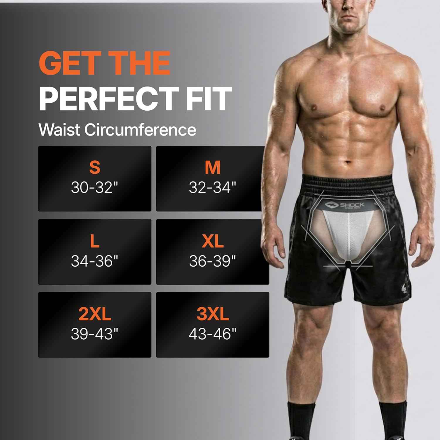 Shock Doctor 213 Core Supporter with BioFlex Cup for Sports Protection — Youth and Adult, (One Athletic Cup Groin Guard and Support)