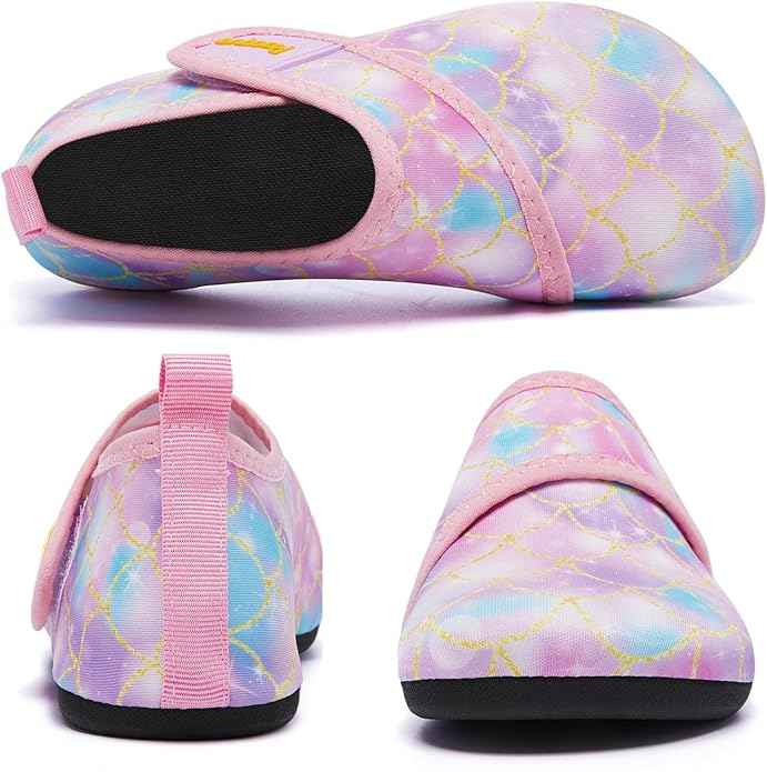 Racqua Toddler Kids Water Shoes Lightweight Swim Shoes Quick Dry Aqua Shoes Beach Pool for Boys Girls