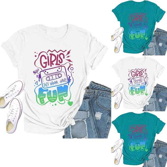 80s T Shirts Women Retro Vintage 80s&