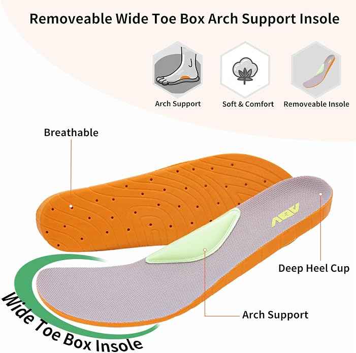 WNA Walking Trainers for Womens with Arch Support Shoes Orthotic Fashion Trainers for Plantar Fasciitis Pain Relief