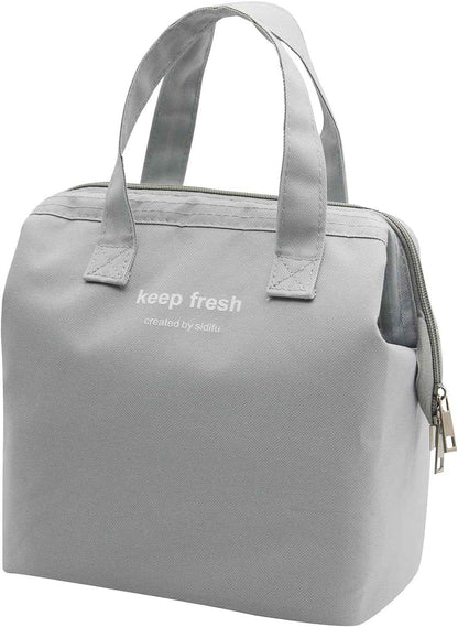 Mziart Simple Insulated Bento Lunch Bag for Adult Men and Women - Picnic - Work