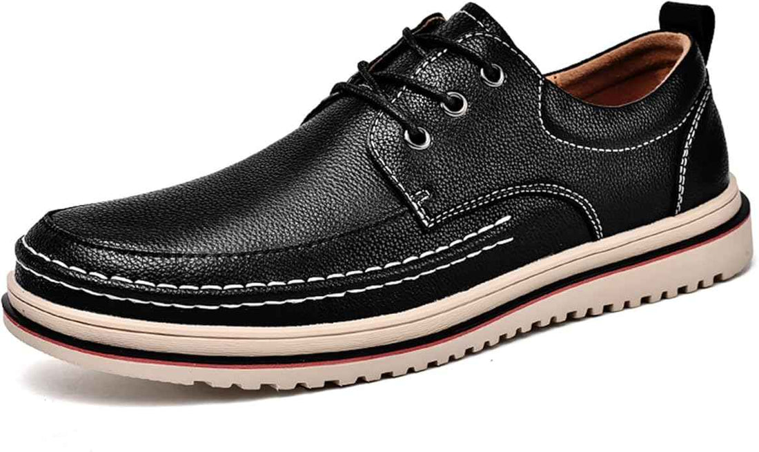 Lace Up Shoes Mens Formal Dress Business Classic Casual Derby Shoes Comfortable Lightweight Non-Slip Leather Oxford Shoes