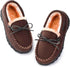 MIXIN Boys House Slippers Memory Foam Moccasin Shoes Furry Plush Lining Non Slip Indoor