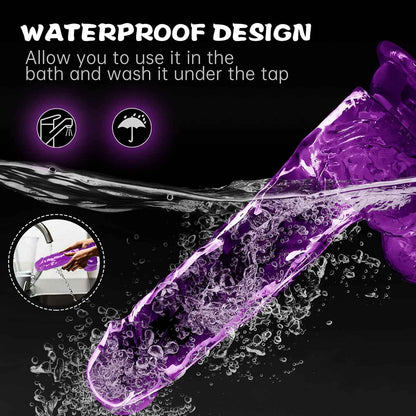 ealistic Dildo for Woman, Ultra Soft Dildo with Curved Shaft and Balls for Couple Beginners G-spot Vaginal Masturbator Adult Sex Toy, Fashion Edition Gift Sets Man Woman (Purple-1, 7.0inches)