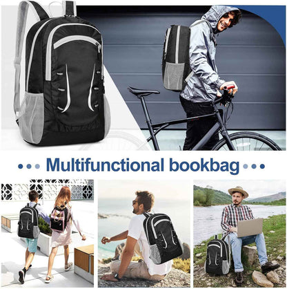 Lightweight Foldable Backpacks, 30L Packable Waterproof Small Hiking Bags