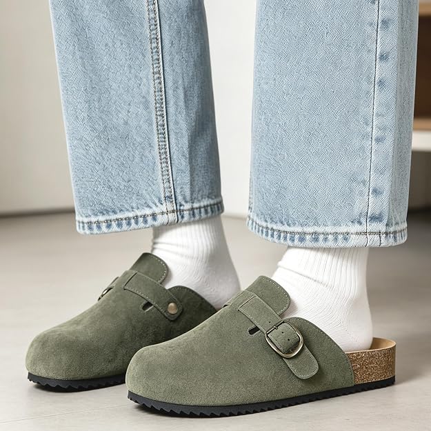 LANGDU Mens Womens Clogs Mules Sandals