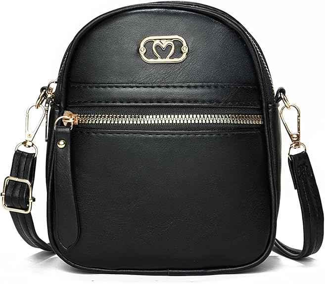 FULEI Small Crossbody Bags for Women Lightweight Cell Phone Bag Mini Handbag with Adjustable Shoulder Strap &amp; Zip Pockets | Small